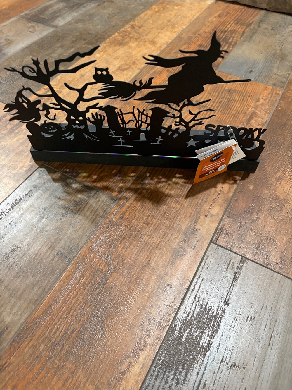 Spooky Halloween Metal Silhouette with LED lights